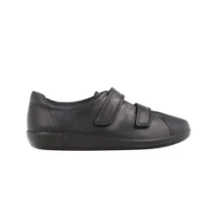 Mocassins*Ecco Soft 2.0 Velcro Black